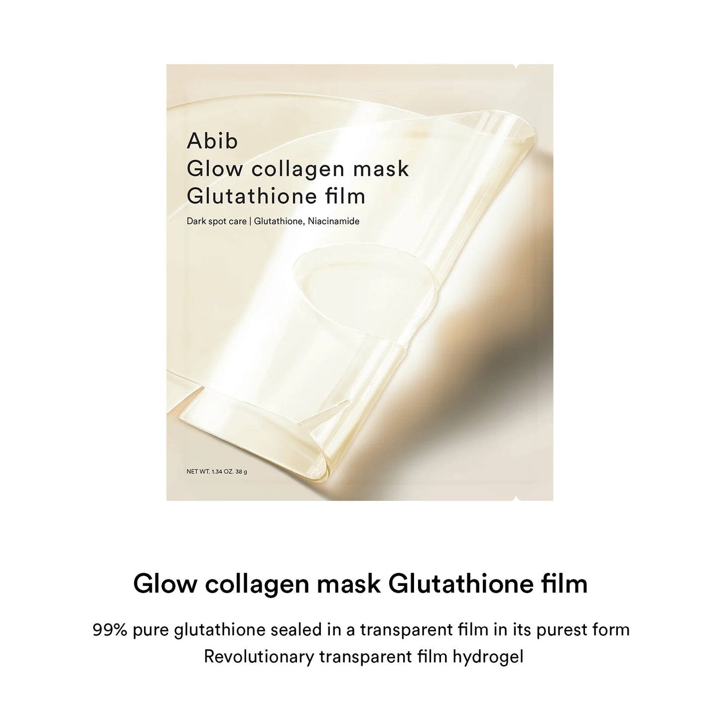 Abib - GLOW COLLAGEN MASK GLUTATHIONE FILM (38G*4EA)