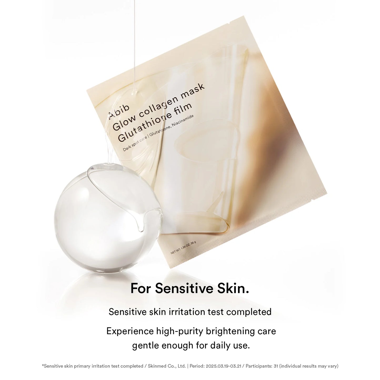 Abib - GLOW COLLAGEN MASK GLUTATHIONE FILM (38G*4EA)