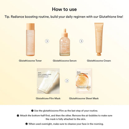 Abib - GLOW COLLAGEN MASK GLUTATHIONE FILM (38G*4EA)