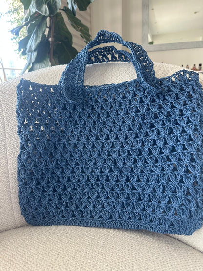 Bolsa Tejida Artesanal Tote Bag - Varios Colores