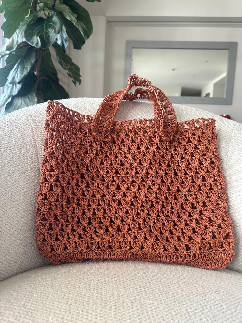 Bolsa Tejida Artesanal Tote Bag - Varios Colores