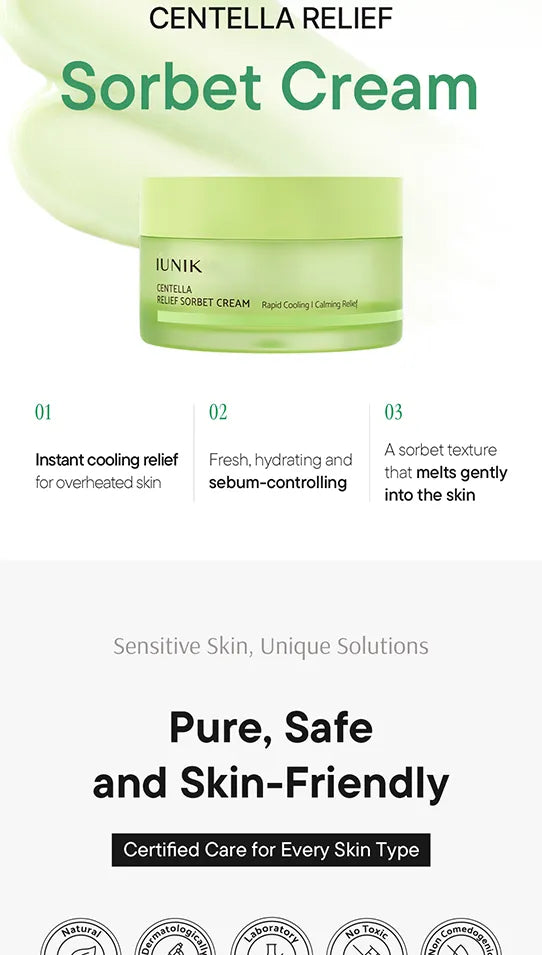 IUNIK - CENTELLA RELIEF SORBET CREAM 50ML