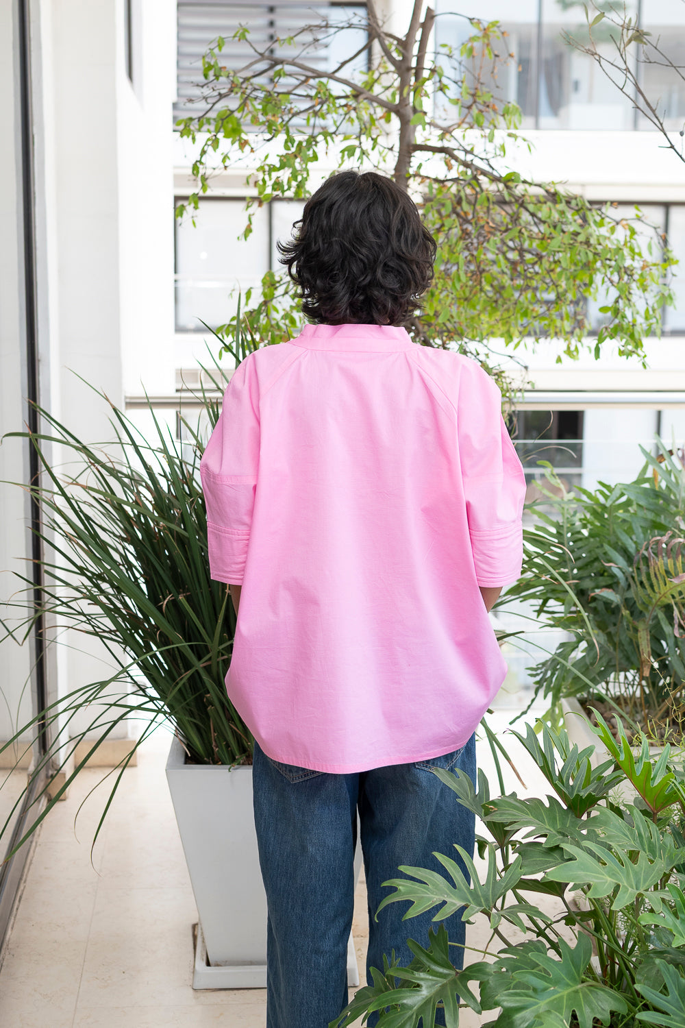 Blusa con Lazo Rosa