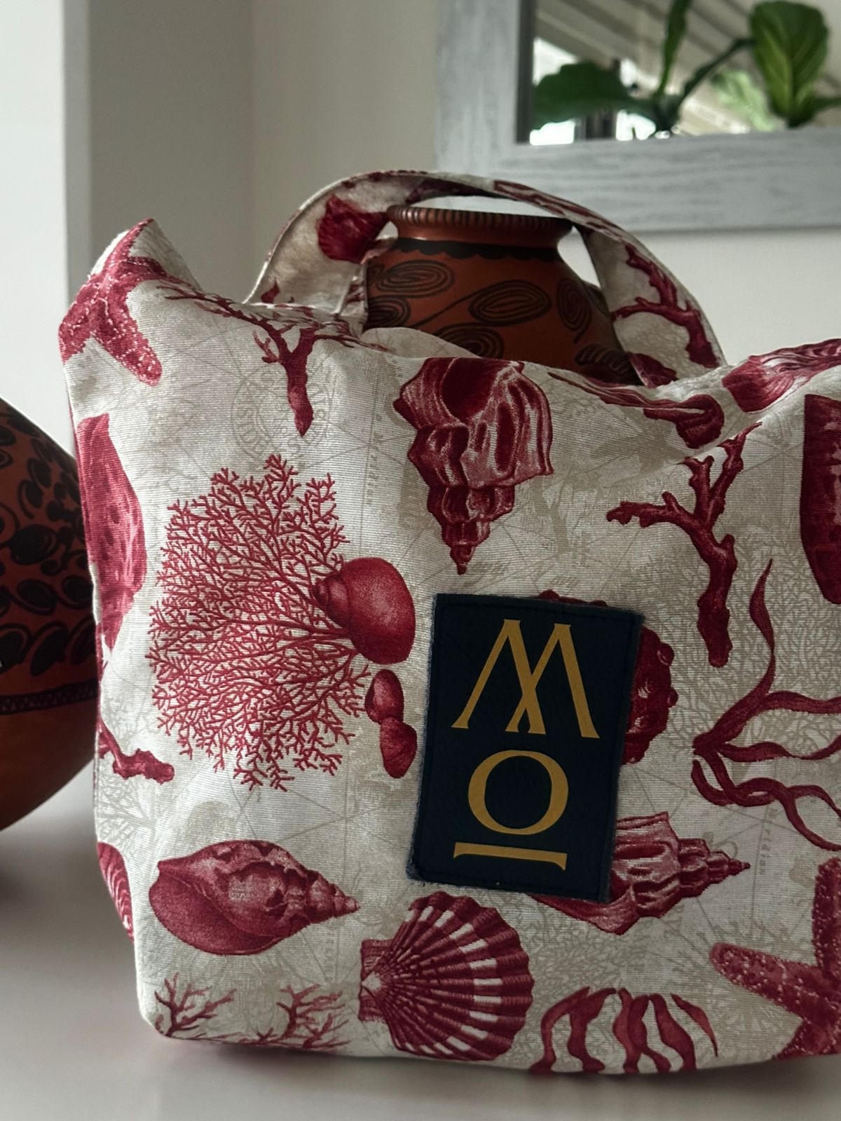 Bolsa Tela Metaphora - Coral
